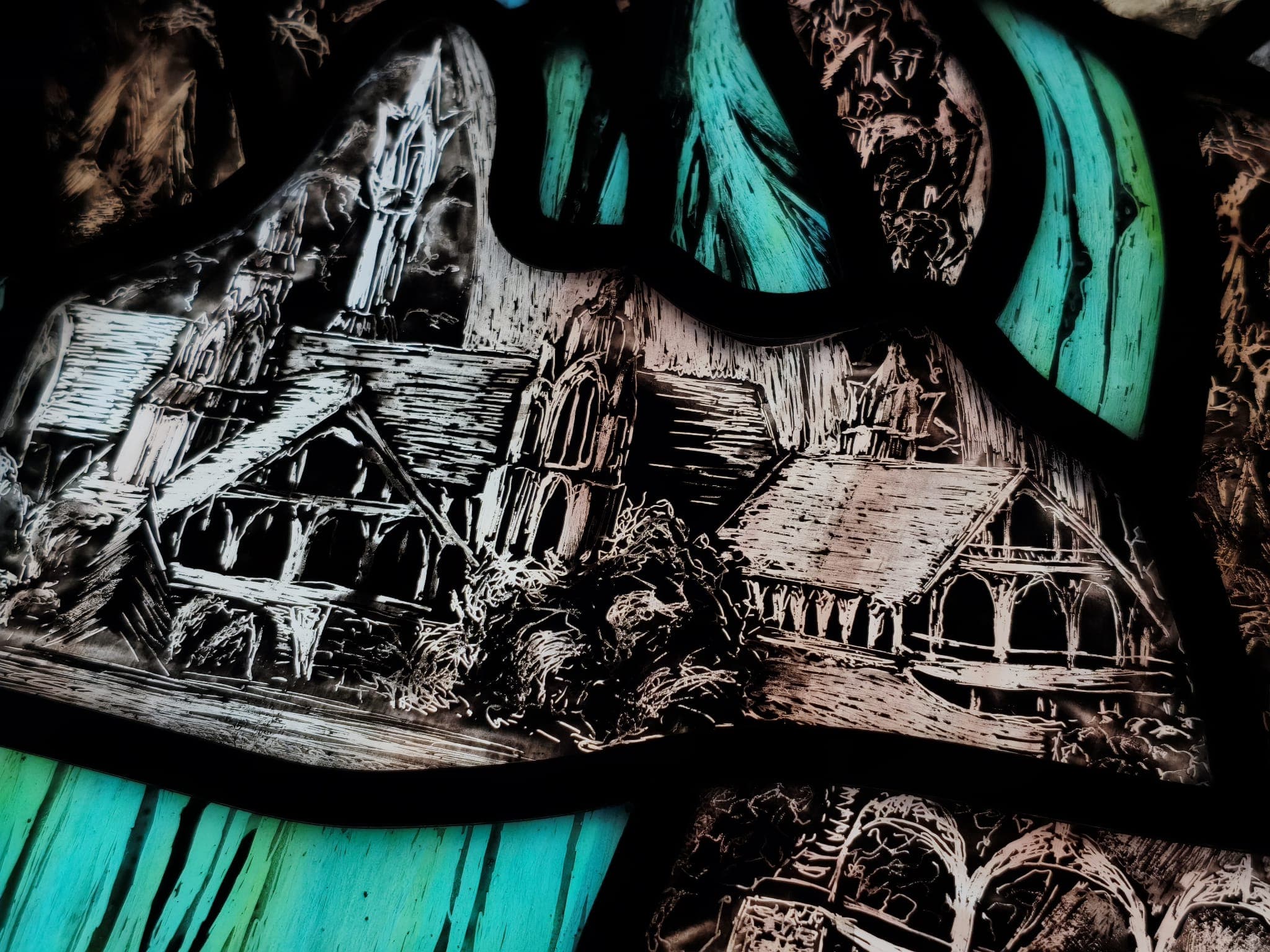 Lampa witrażowa "Władca pierścieni" - zdjęcie 2